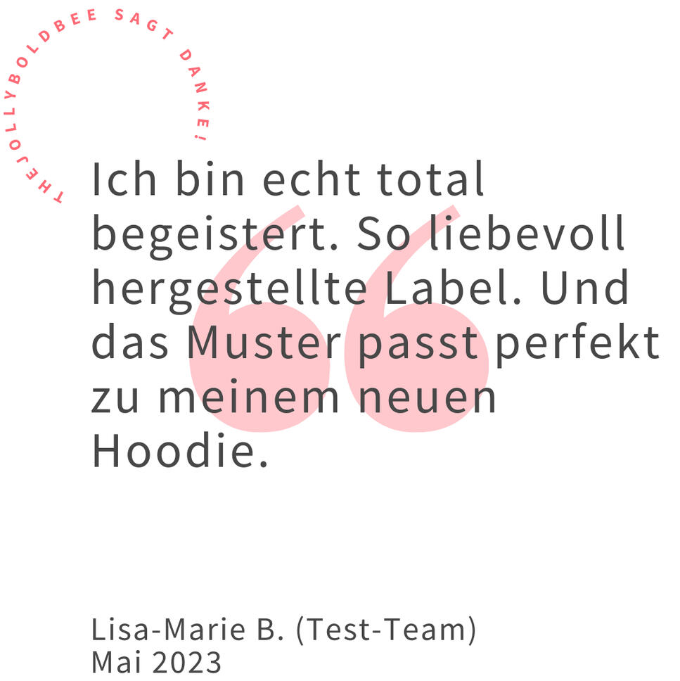 Testimonial 1 : thejollyboldbee