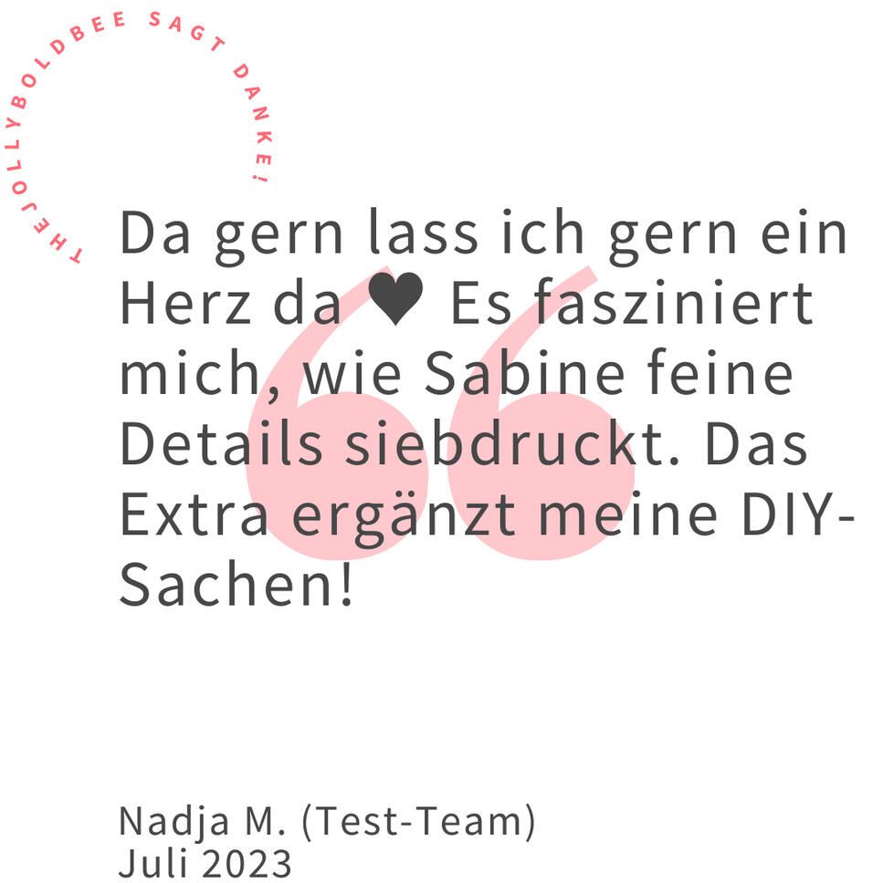 Testimonial 4 : thejollyboldbee